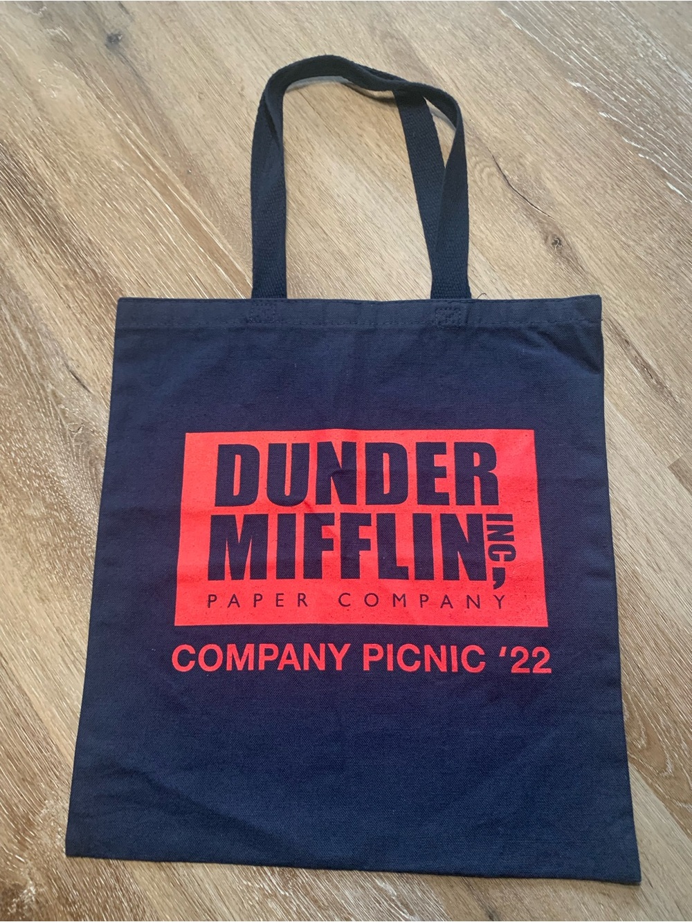 The Office Dunder Mifflin Black Tote Bag Company Picnic 22’ Washington DC